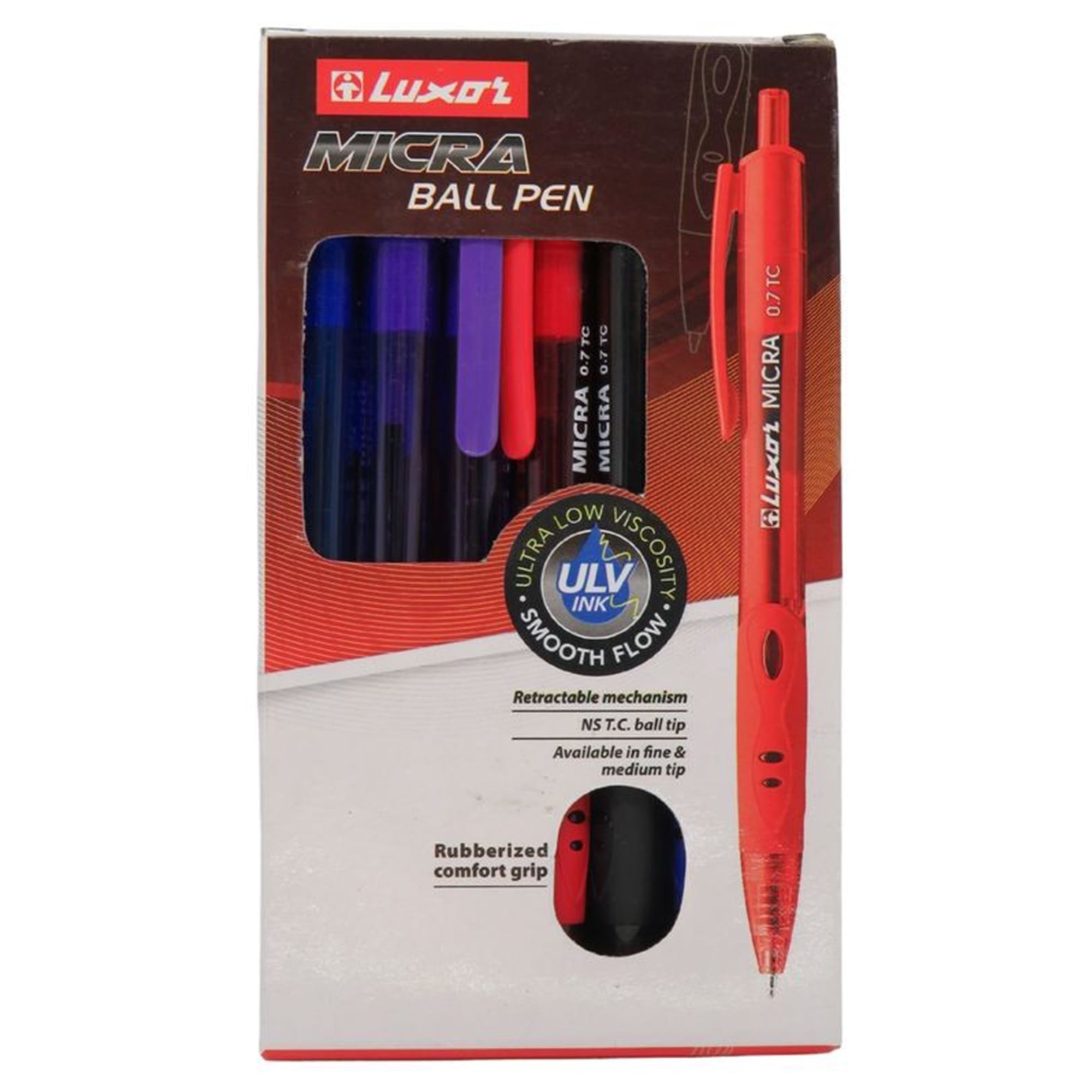 Luxor Micra Ball Pen (Pack of 1 Box with 12 Pcs)