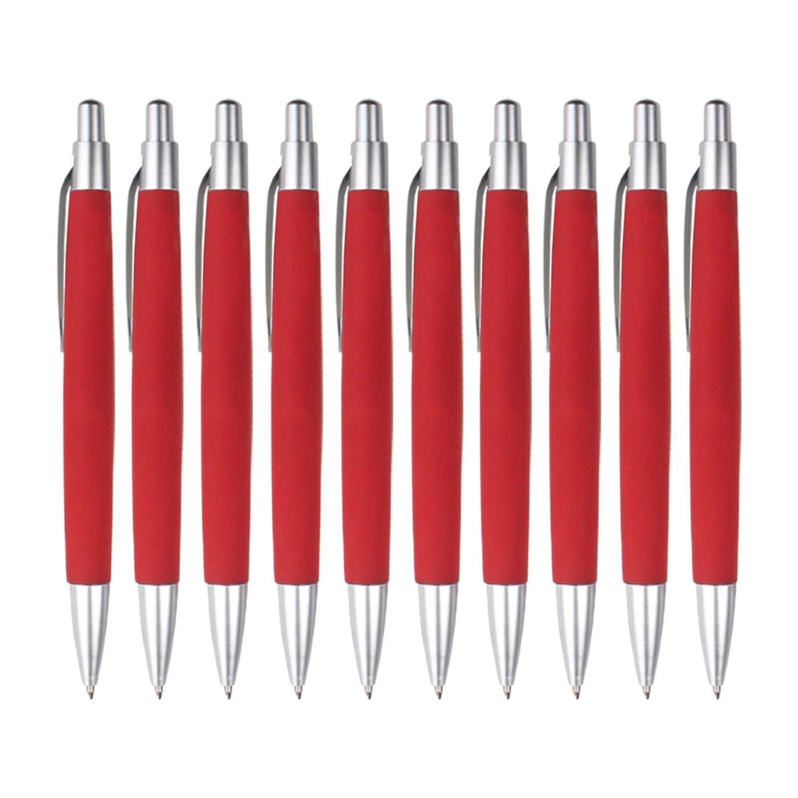 Mauxuk 10 Pack Smooth Writing Retractable Ballpoint Pens - Comfortable Grip for Office, Home, and Professional Use - High-Quality Ink for Effortless Note-Taking