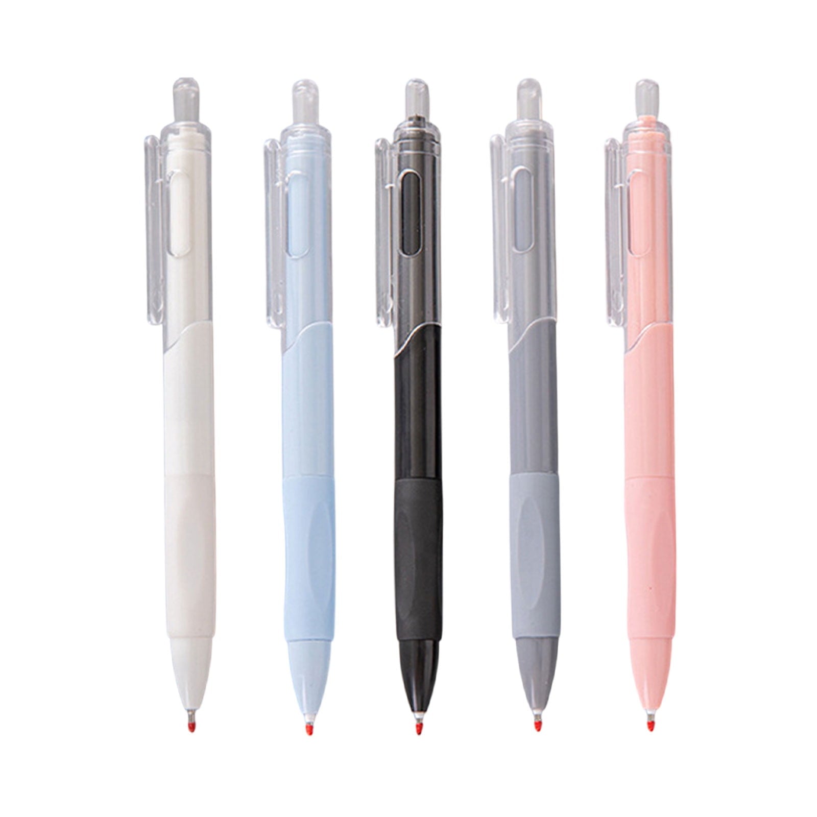 Mauxuk Premium Gel Pens 5-Pack - 0.5mm Fine Point Smooth Writing Pens, Non-Slip Grip, Long-Lasting Black Ink, Ideal Gift for Professionals (0.13 lb)