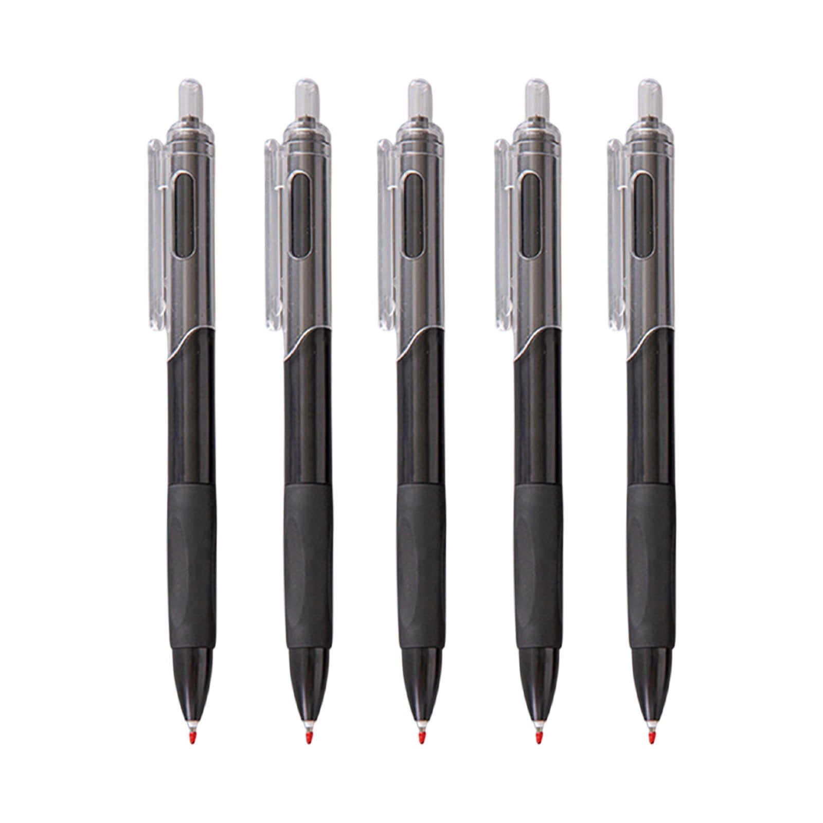 Mauxuk Premium Gel Pens 5-Pack - 0.5mm Fine Point Smooth Writing Pens, Non-Slip Grip, Long-Lasting Black Ink, Ideal Gift for Professionals (0.13 lb)