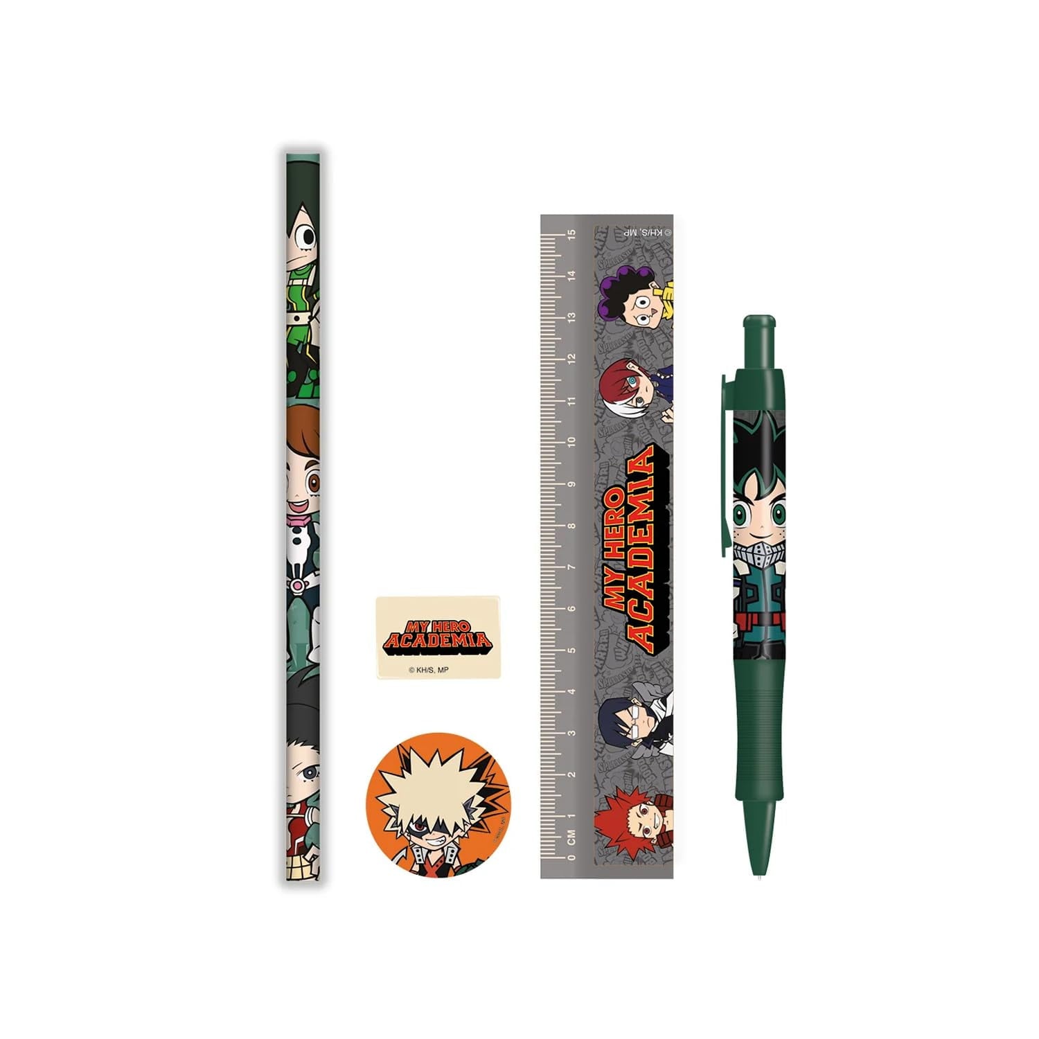 My Hero Academia - Schreibwaren-Set Chibi-Design Einheitsgröße Bunt
