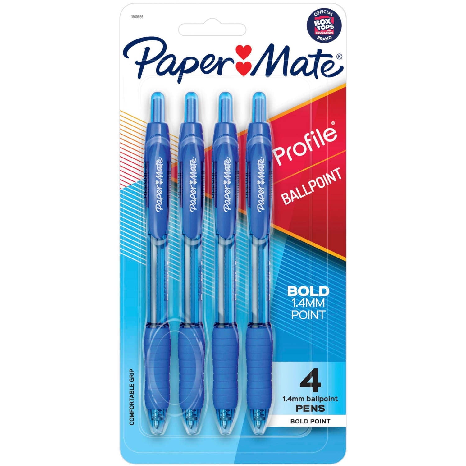 Paper Mate Profile Retractable Ballpoint Pen Bold Point 1.4 mm Blue
