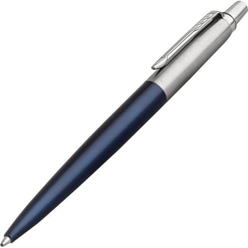 Parker Jotter Ballpoint Pen Medium Pen Point - Refillable - Blue - Royal Blue Stainless Steel Barrel - 1 Each