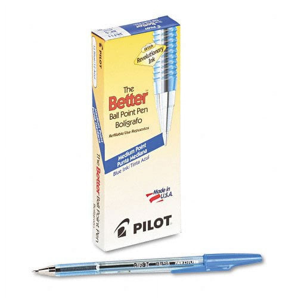 Pilot : Better Stick Ballpoint Pen, Blue Ink, Medium -:- Sold as 2 Packs of - 12 - / - Total of 24 Each