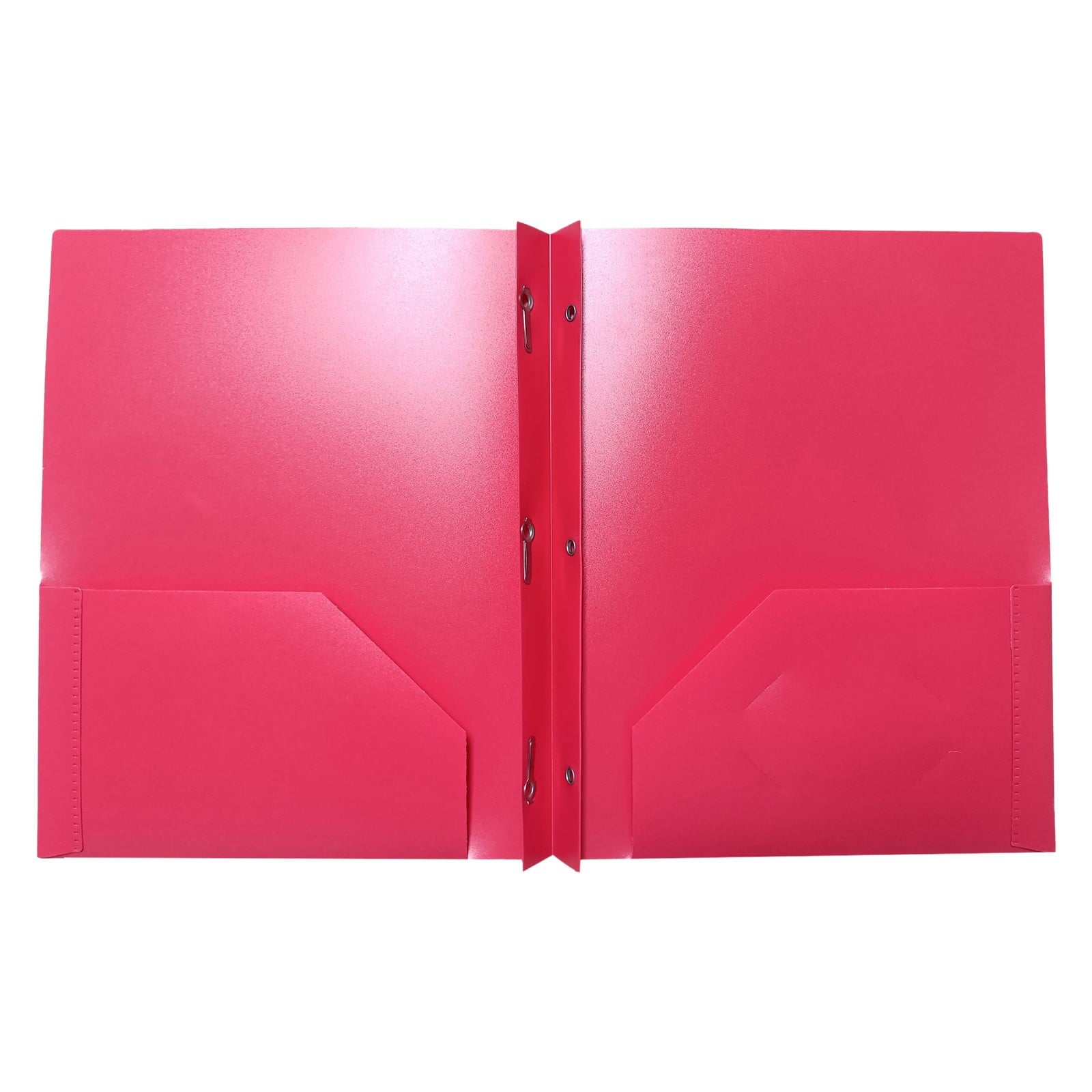 Heavy Duty Colored 2 Pocket Plastic Folders, Two Pocket Plastic Folders with Pockets for School, and Business Card Slot, Home, and Work (Black) 9.45x11.42"