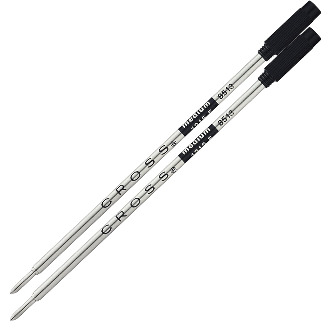 Cross Ballpoint Refill, Medium Black, 2 per card, (8513-2)