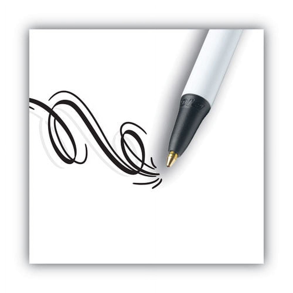 Clic Stic Ballpoint Pen Value Pack, Retractable, Medium 1 Mm, Black Ink, White Barrel, 24/pack | Bundle of 2 Packs