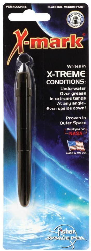 Fisher Space Bullet Style Space Pen with Flat Top Cap & Blister Carded, Matte Black