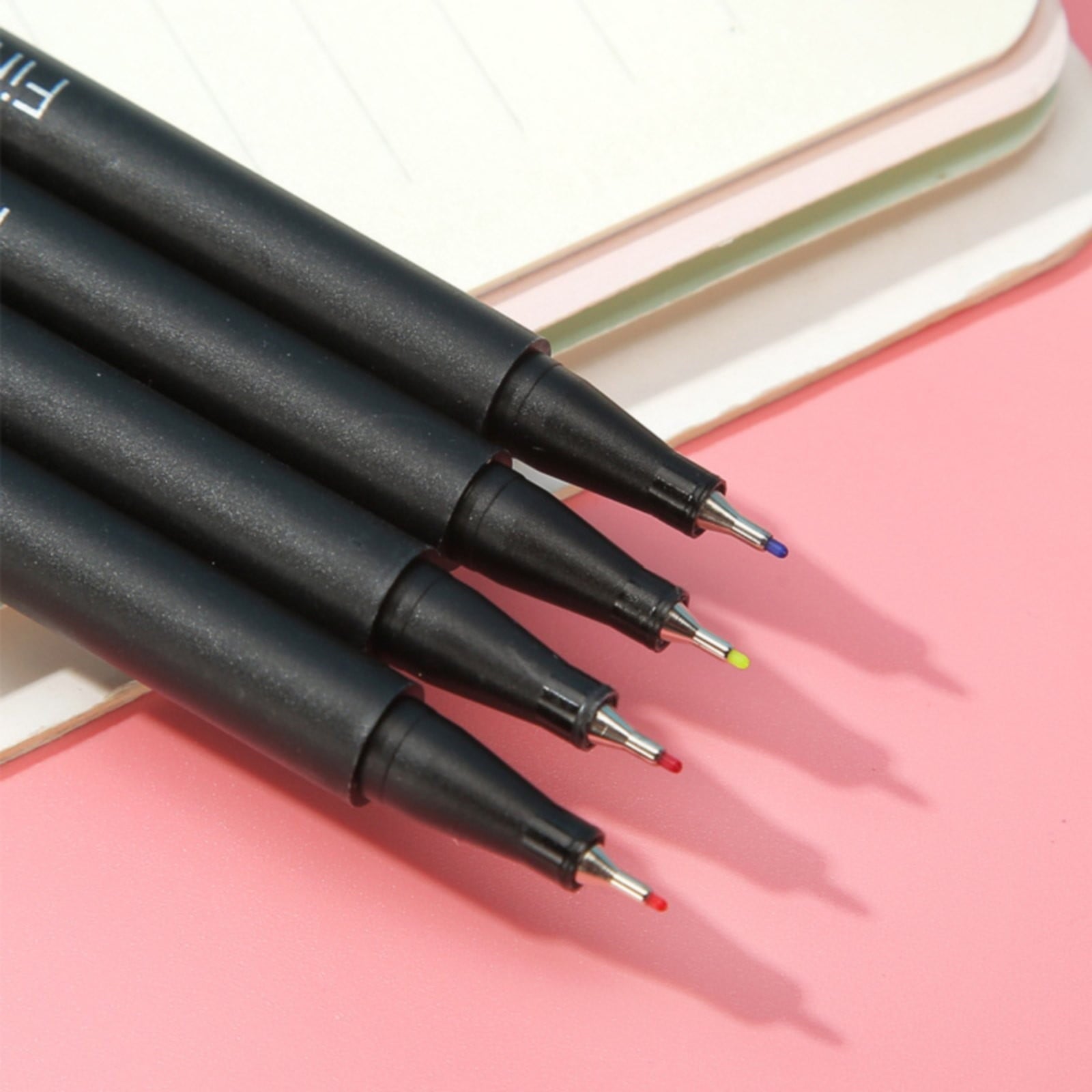 Pen Drawing Line, Fineliner Pens, 12 Colors 0.4mm Fineliner Color Pen Set Fine Point Markers Drawing Pens for Journaling, Note Taking, Calendar, Adult Coloring