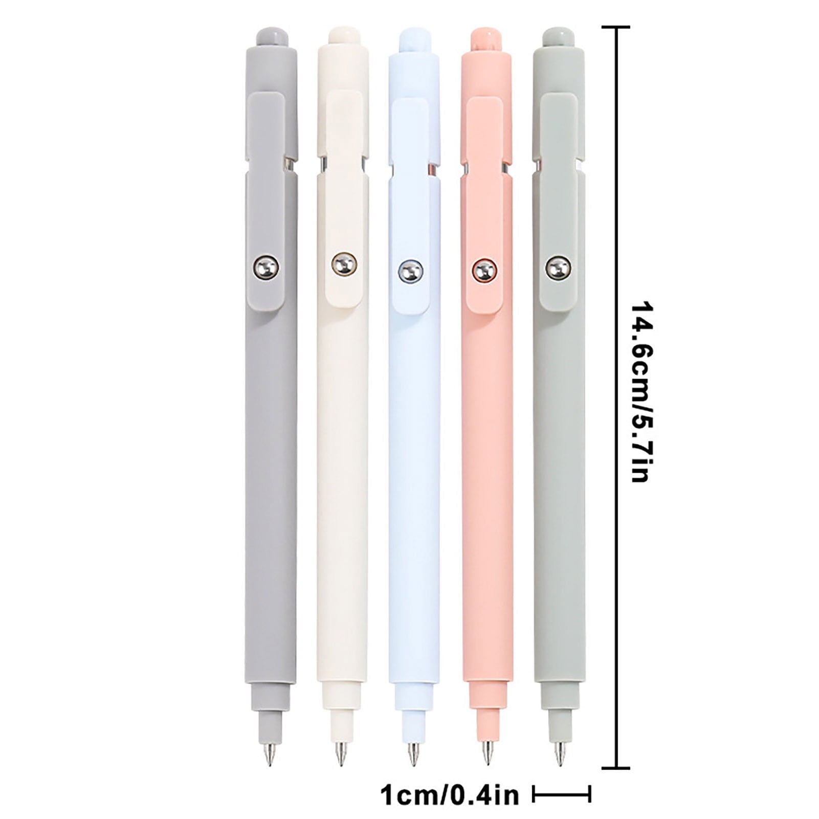 5/10Pcs Color Gel Pen Set Quick-Drying Ink 0.5mm Refill Steel Ball Clip Design Comfortable Barrel Fine Tip Gel Pens