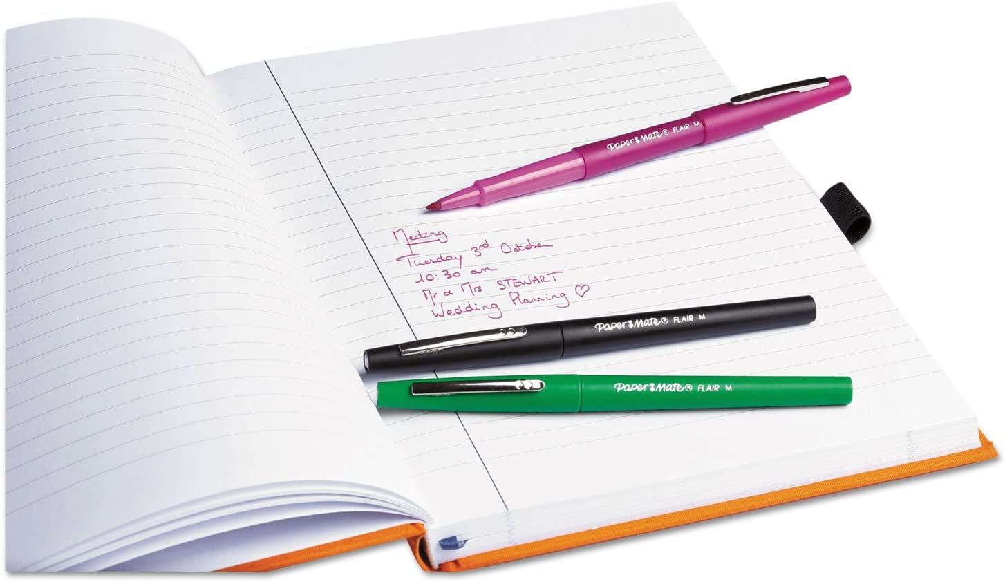 Paper Mate Flair Felt Tip Pens, Medium Point, Assorted Colors, Set of 48