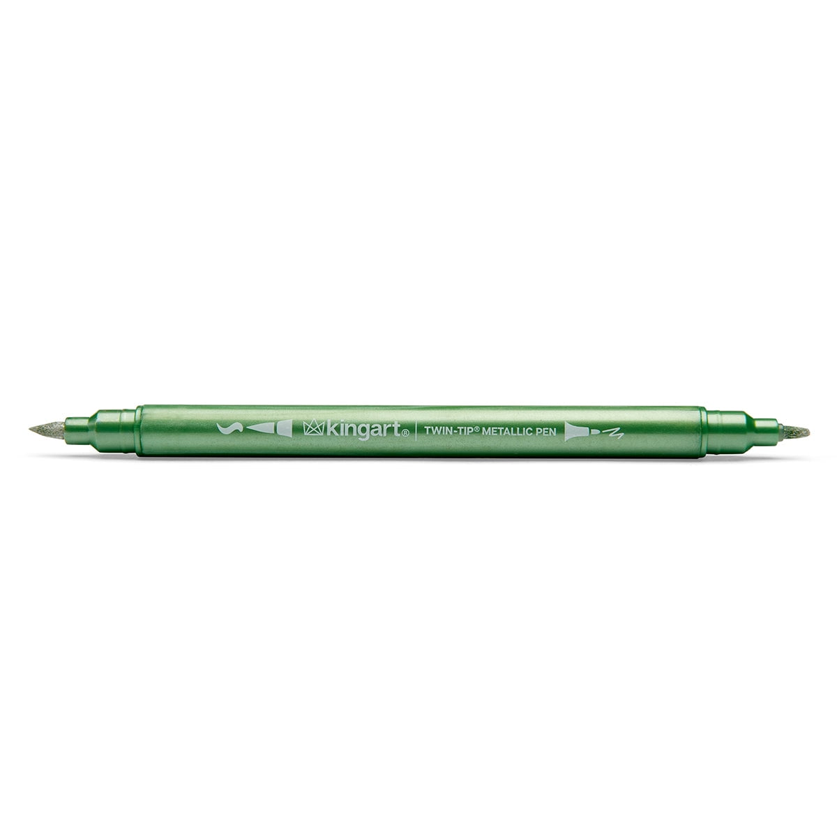 KINGART Twin-Tip Metallic Pens, 10 Count