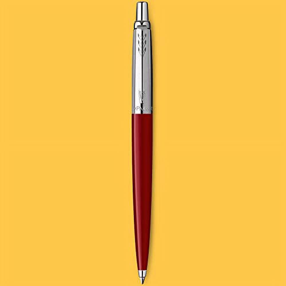 Parker Jotter Originals Ballpoint Pen, Classic Red Finish, Medium Point, Blue Ink, 1 Count