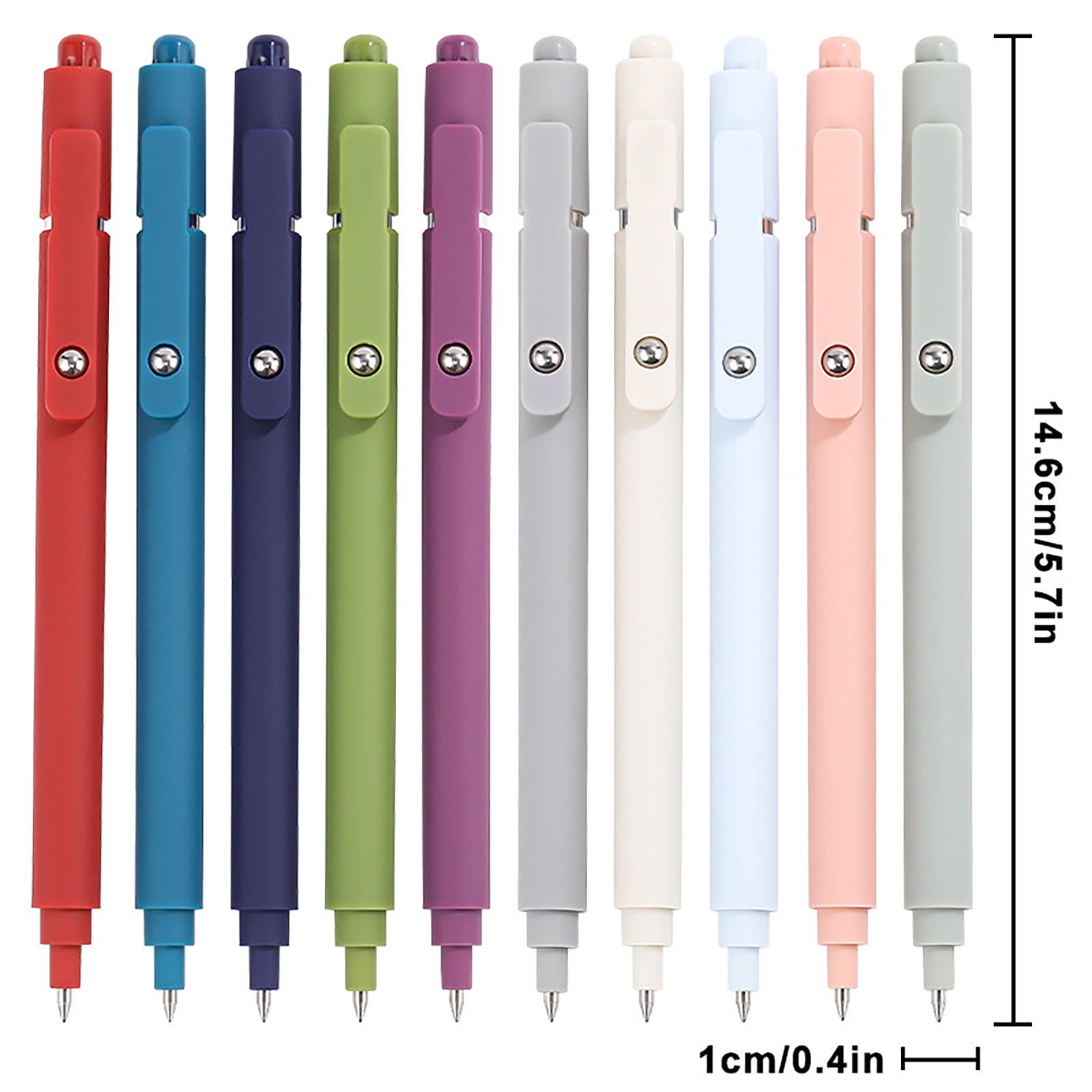 5/10Pcs Color Gel Pen Set Quick-Drying Ink 0.5mm Refill Steel Ball Clip Design Comfortable Barrel Fine Tip Gel Pens