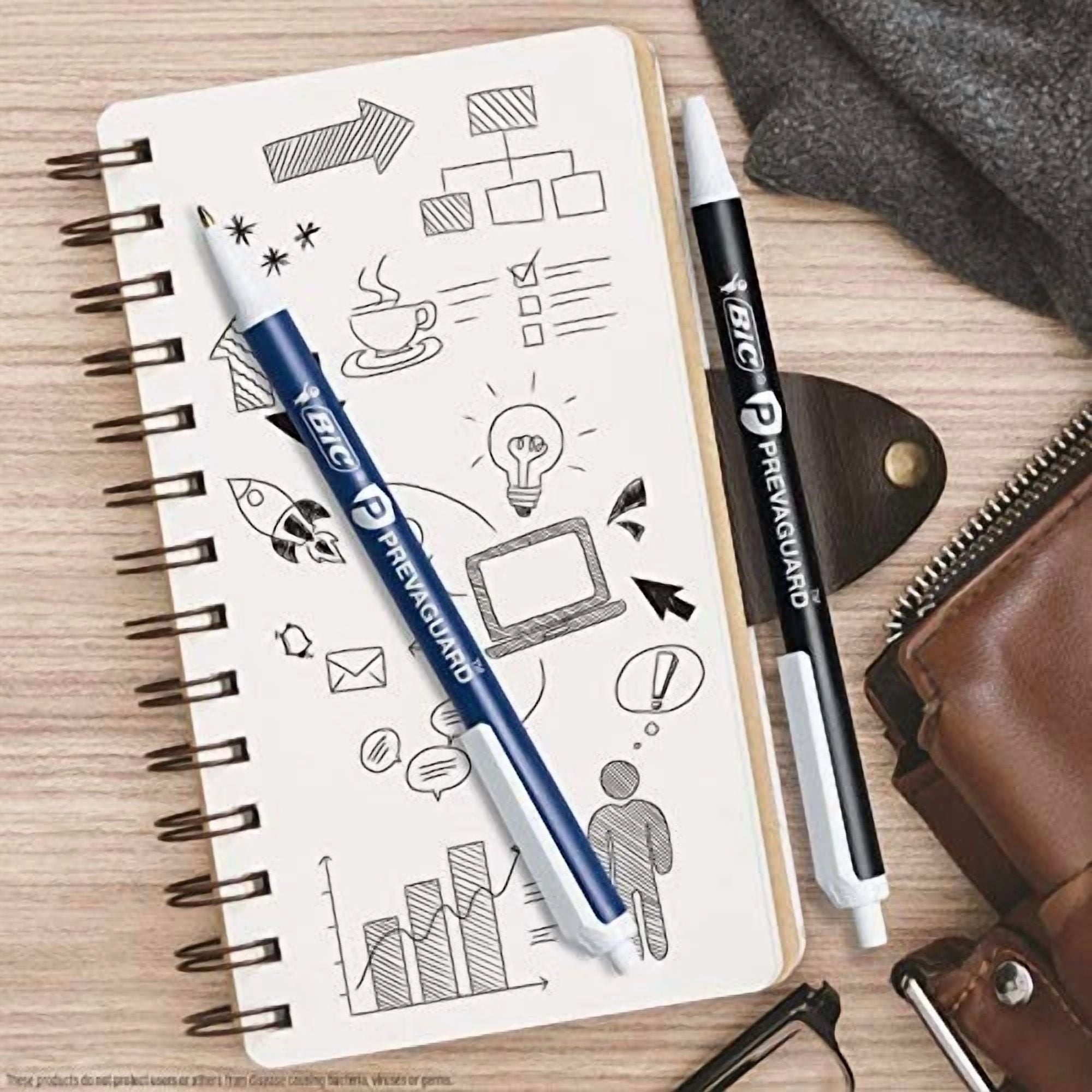 Bic Prevaguard Clic Stic Ballpoint Pen Contains Built-In Protection On The Pen