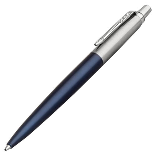 Parker Jotter Ballpoint Pen Medium Pen Point - Refillable - Blue - Royal Blue Stainless Steel Barrel - 1 Each