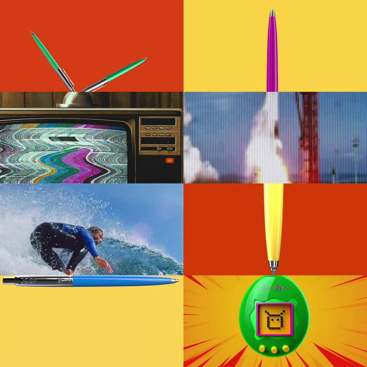 PARKER PEN- SANFORD Parker Jotter Ballpoint Pen Retractable Medium 0.7 mm Blue Ink Blue Barrel