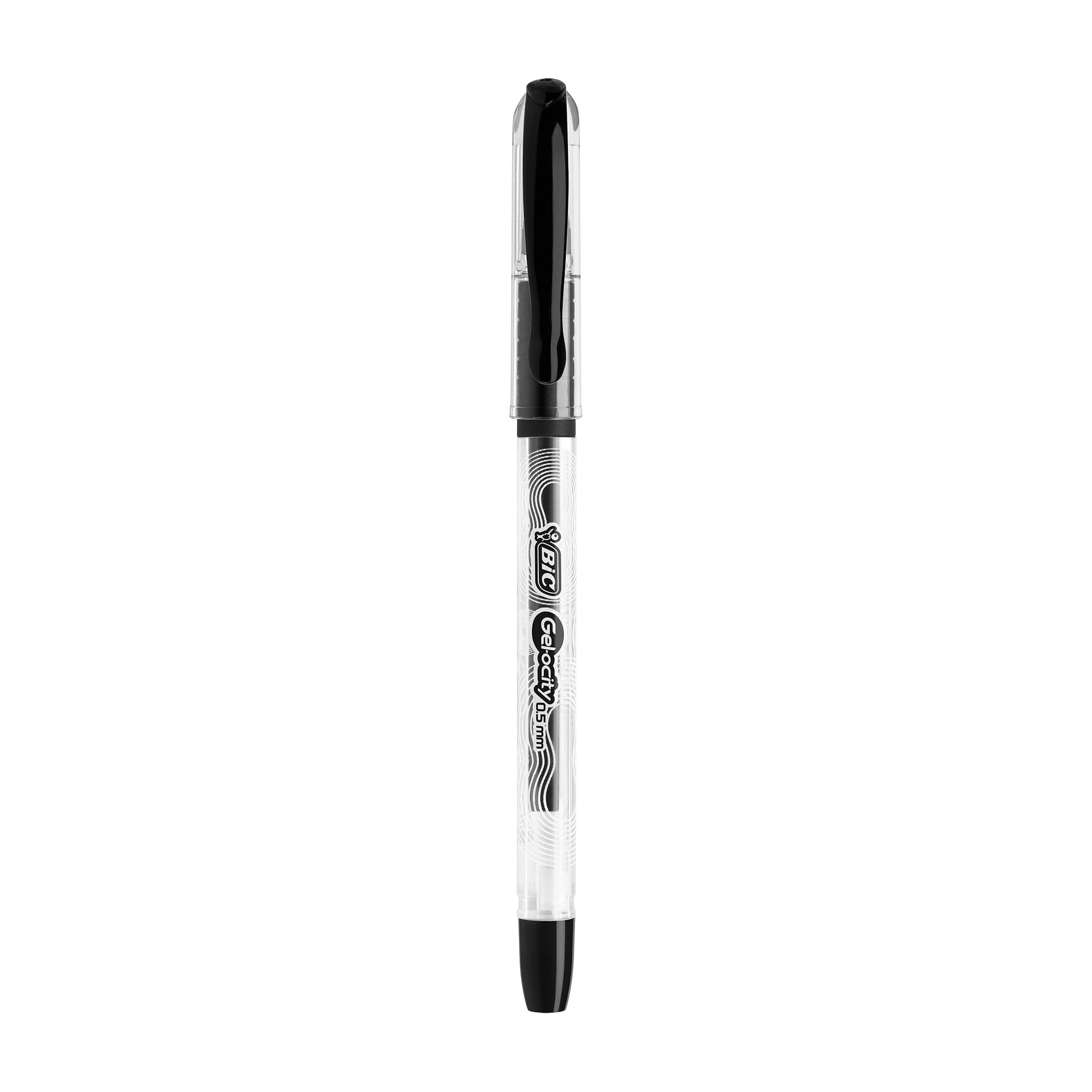 BIC Gelocity Smooth Gel Pens, Fine Point (0.5mm), Black, 36-Count Pack