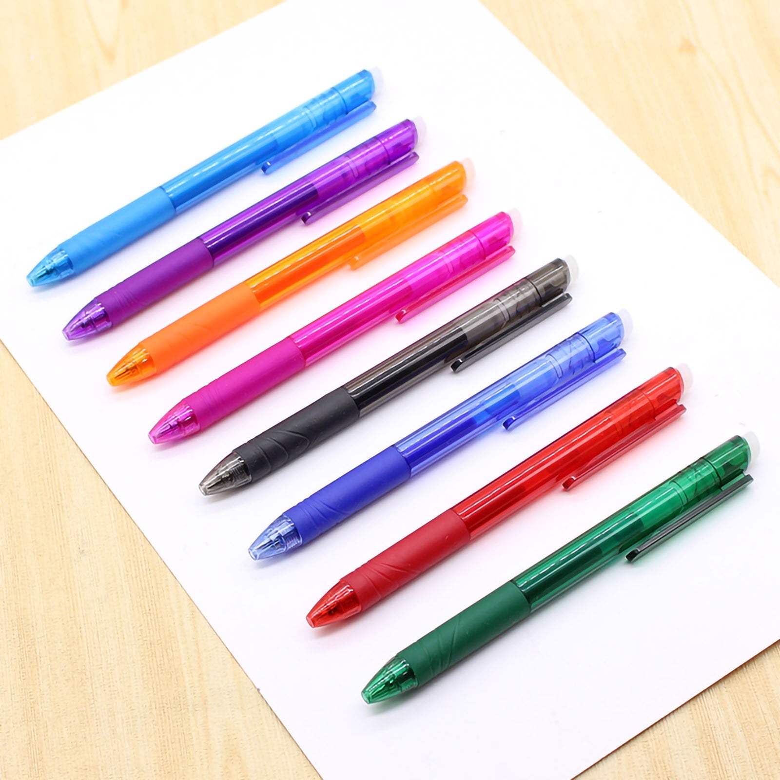 Darzheoy Retractable Erasable Gel Pens, Fine Point 0.7mm Ballpoint Pens, Erasable Gel Ink Pens for Drawing Writing Planner Journaling Office Supplies