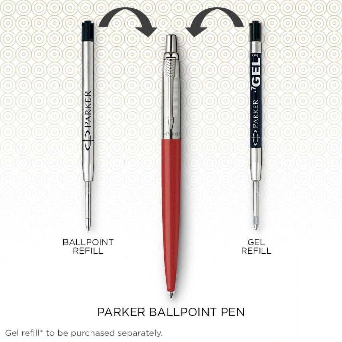 Parker Jotter Kensington Red CT Retractable Ballpoint Pen Medium Point Blue Ink (1953241)