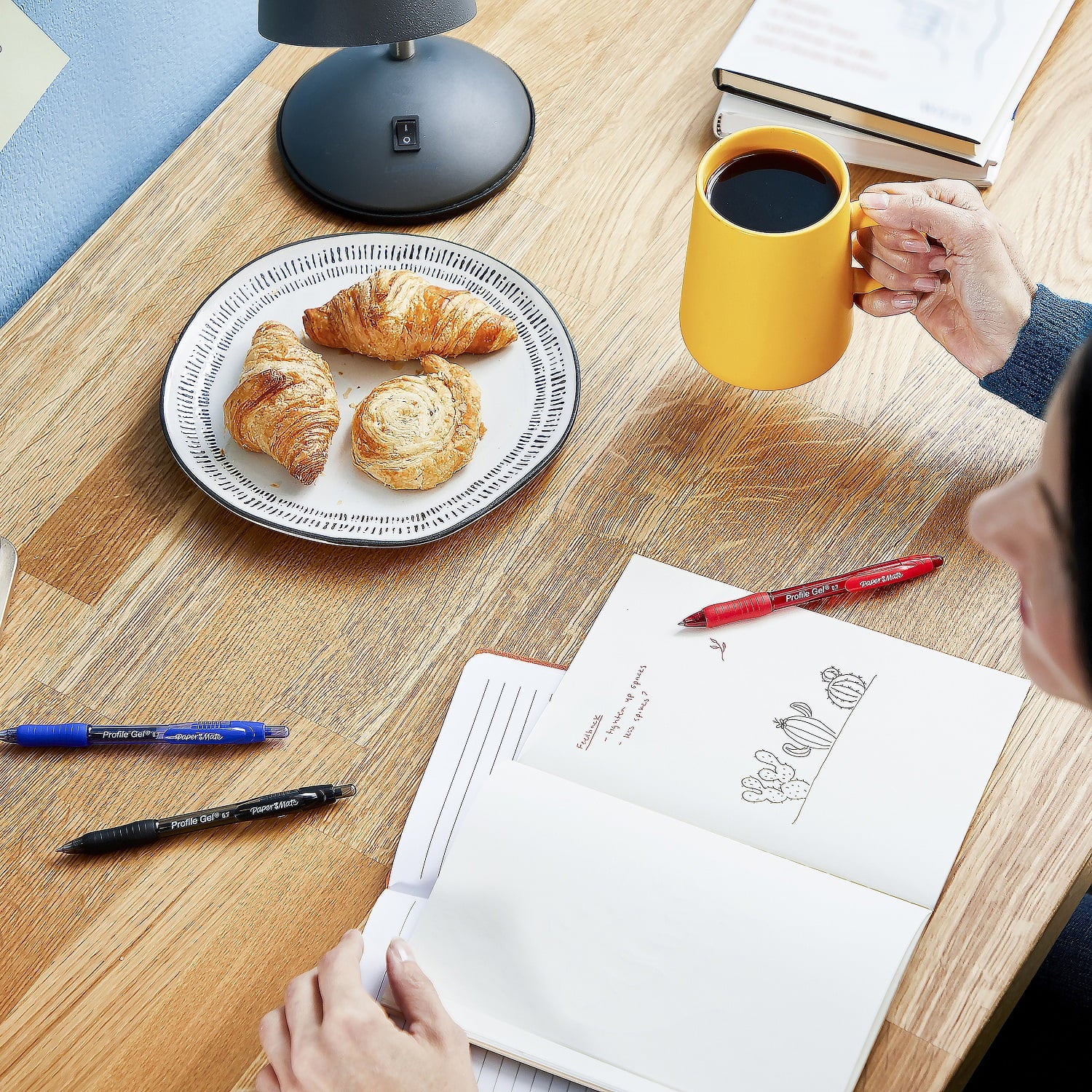 Paper Mate Profile Gel Pen, Retractable, 0.7mm, Black, 2 Count