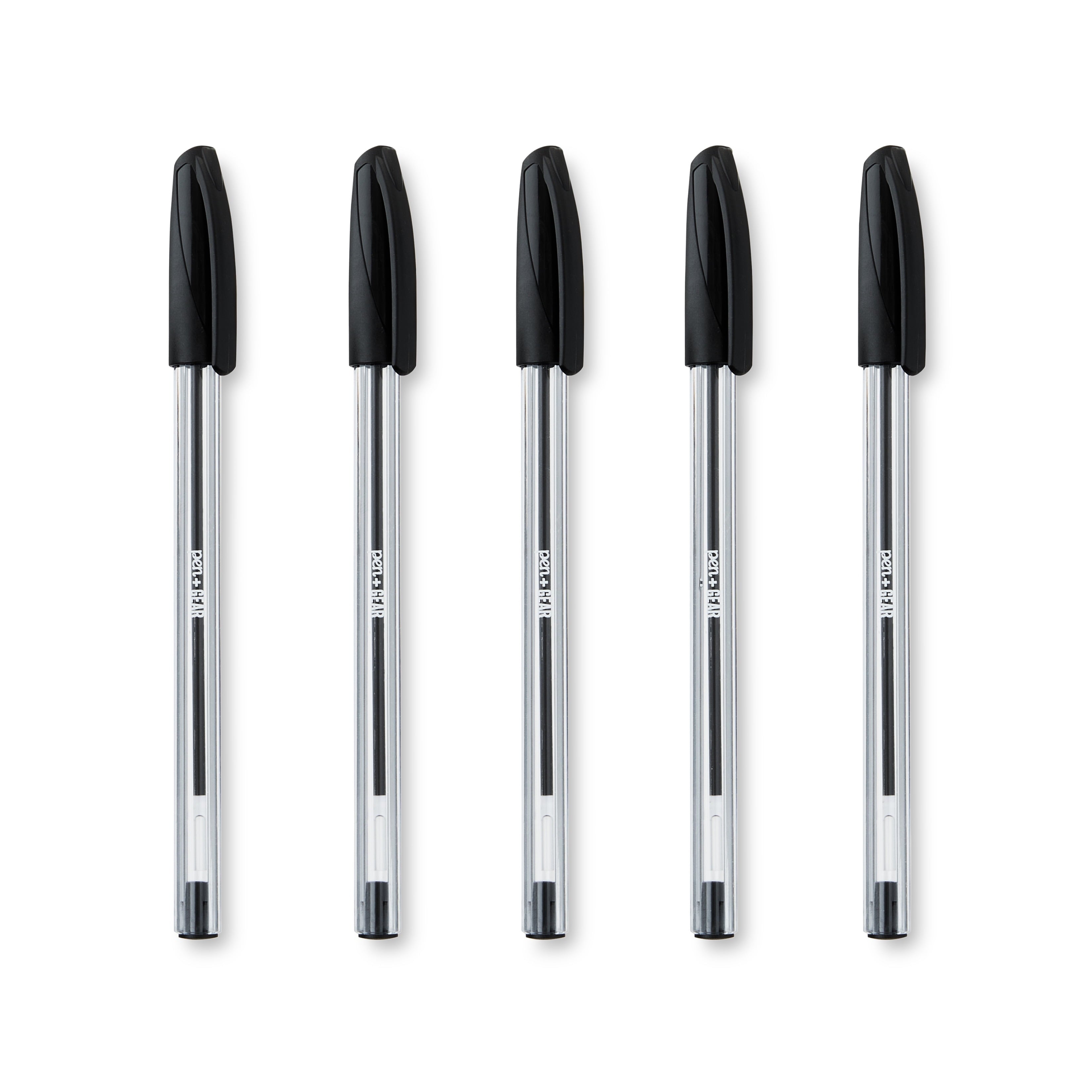 Pen+Gear Stick Ballpoint Pens, 1.0mm, Black Ink, 60 Count