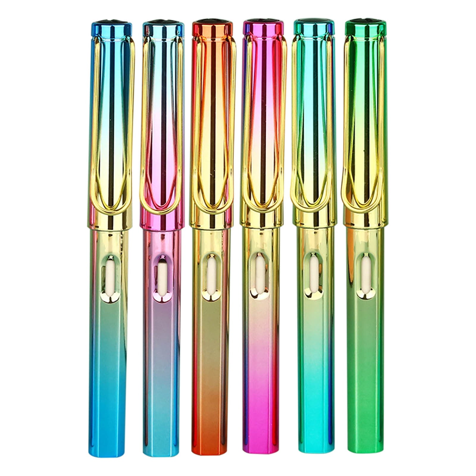 Gift for Christmas!mtvxesu Pens, 6Pcs Grip Posture Correction Design Pencil without Ink Old Undead Pen Creative Metal Pen Pens Ballpoint Pens Summer Savings