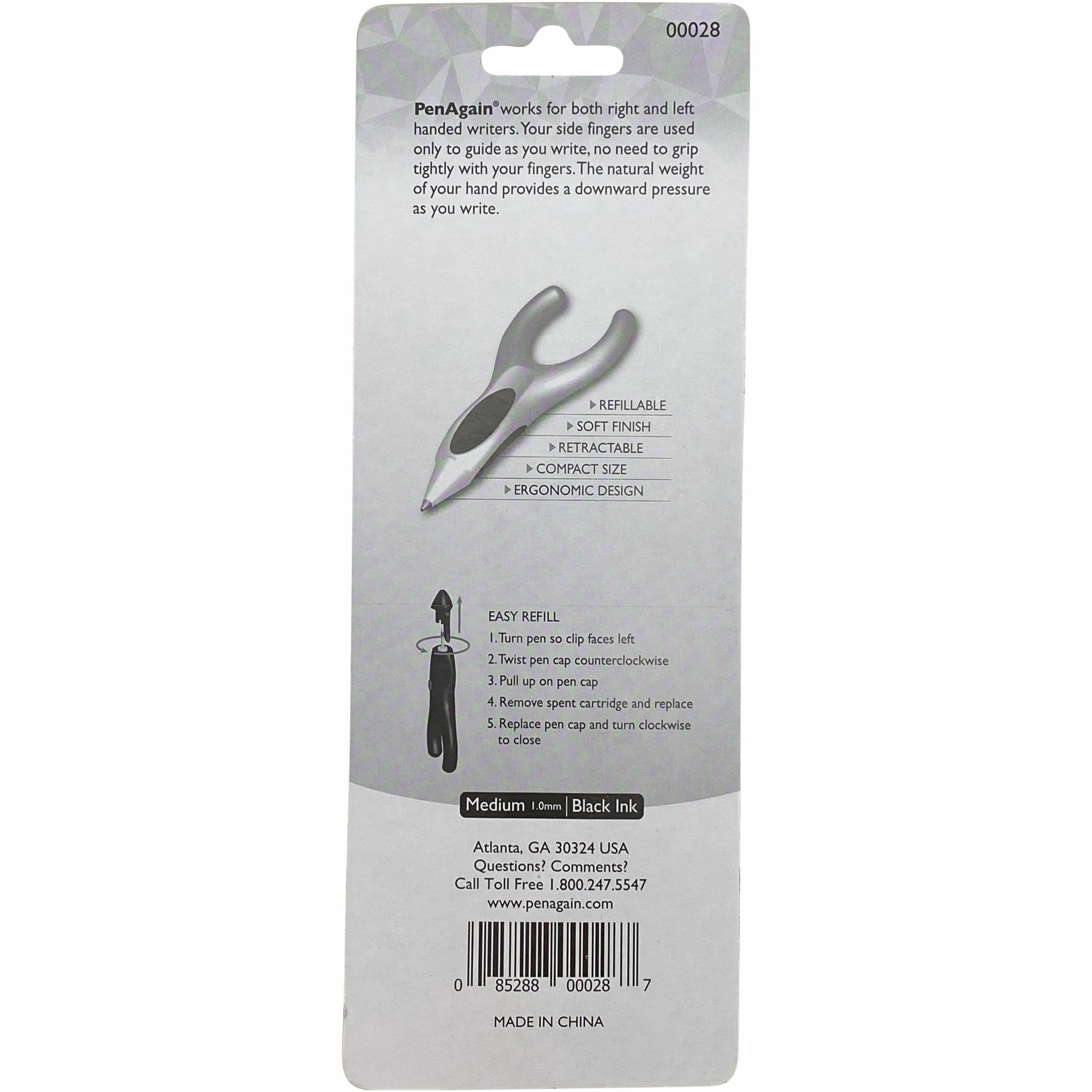 PenAgain Ink Refills, Black Ink, 2 Per Pack, 12 Packs