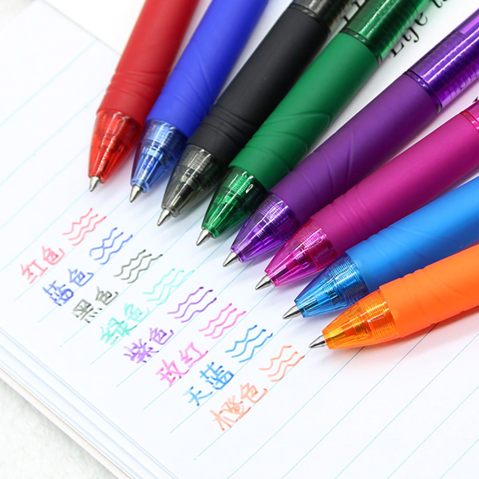 Darzheoy Retractable Erasable Gel Pens, Fine Point 0.7mm Ballpoint Pens, Erasable Gel Ink Pens for Drawing Writing Planner Journaling Office Supplies