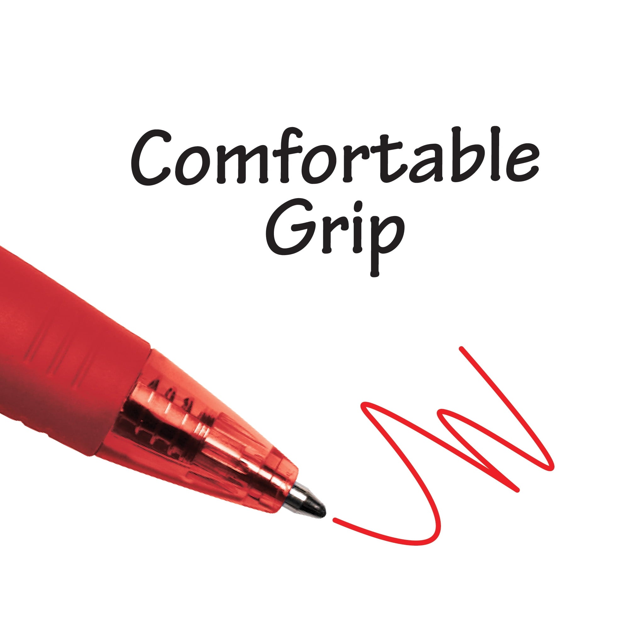 BIC BU3™ Grip Retractable Ball Point Pens, Assorted, 18 Pack