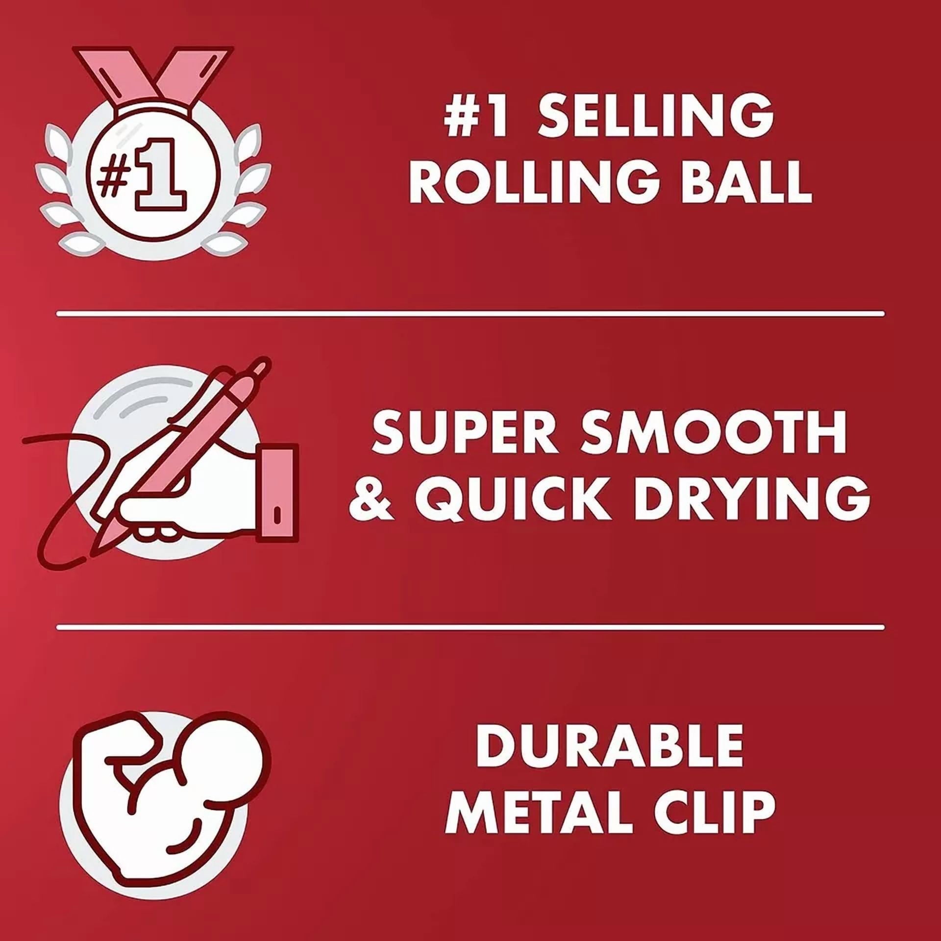 Pilot Precise V5 Extra Fine Point Assorted Rolling Ball Ink Pens 7 Pack