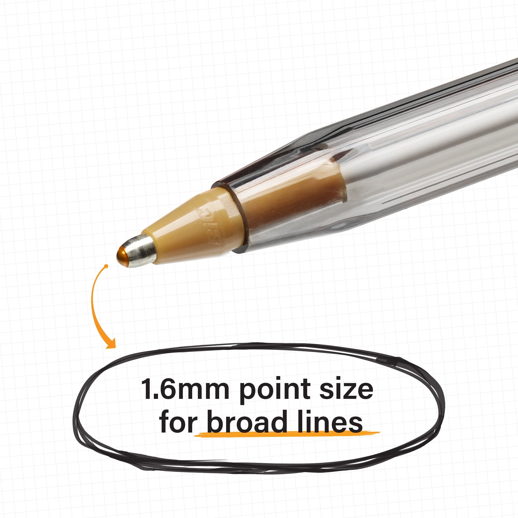 BIC Cristal Xtra Smooth Ball Point Pens, Medium Point (1.0 mm), Black, 48 Count