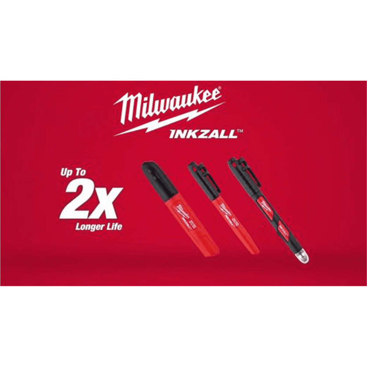Milwaukee Tool 12PK INKZALL Black Ultra Fine Point Pen