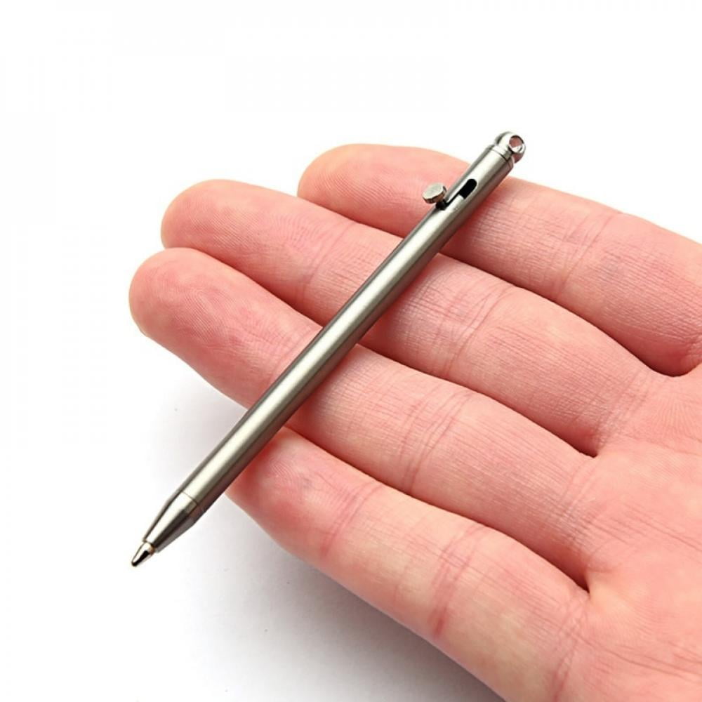 Clearance! Mini Titanium Pen Portable Gadget Outdoor Equipment Personality Creative Signature Pen Unisex Pen Gray