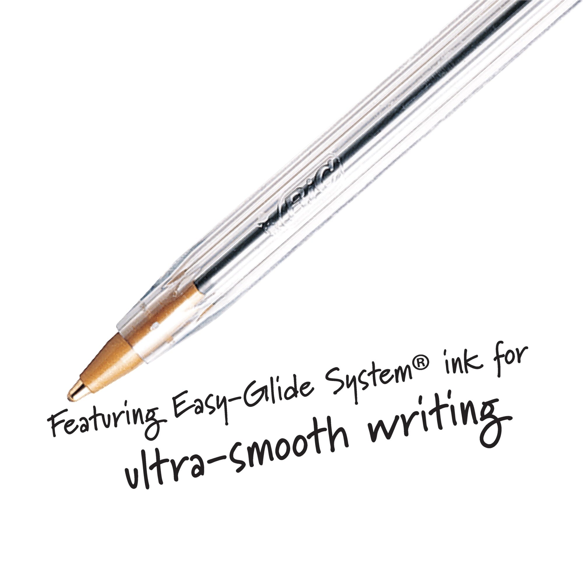 BIC Cristal Xtra Smooth Ball Point Pens, Medium Point (1.0 mm), Black, 48 Count
