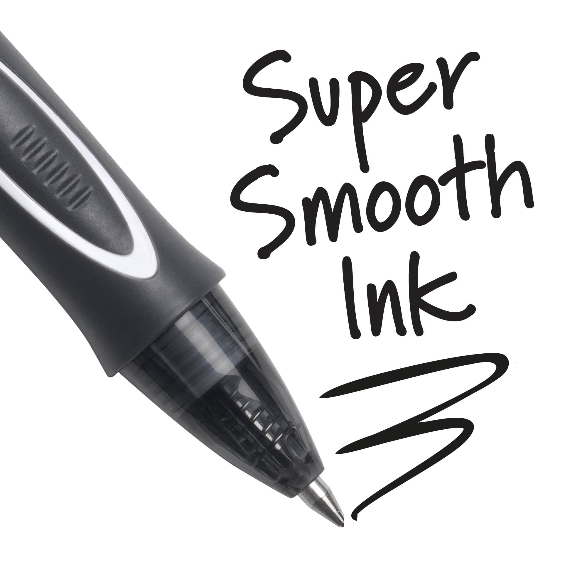 BIC Gelocity Quick Dry Black Gel Pens, Medium Point (0.7mm), 4-Count Pack