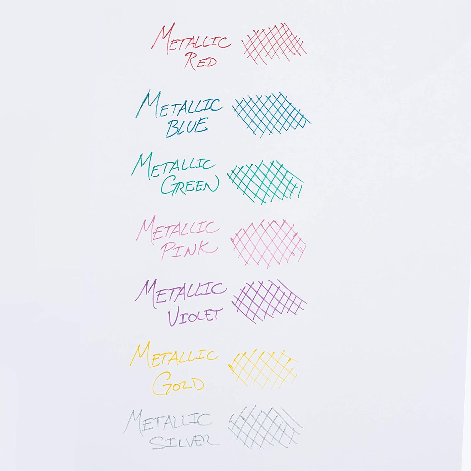 Pentel Sunburst Metallic Gel Pen, 0.8mm Tip Writes 0.4mm Line, Violet/Transparent Barrel Violet Ink, Box of 12 (K908-MV)