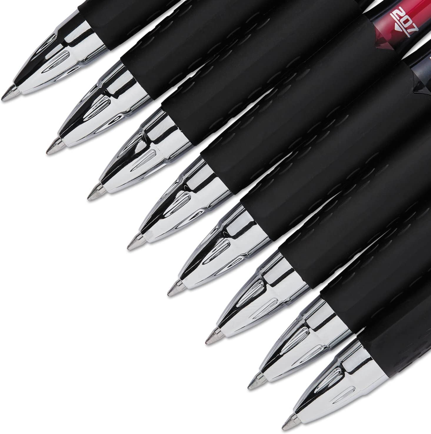 uni-ball 207 Retractable Gel Pens, Medium Point, 0.7 mm, Assorted Ink Colors, 8 Count