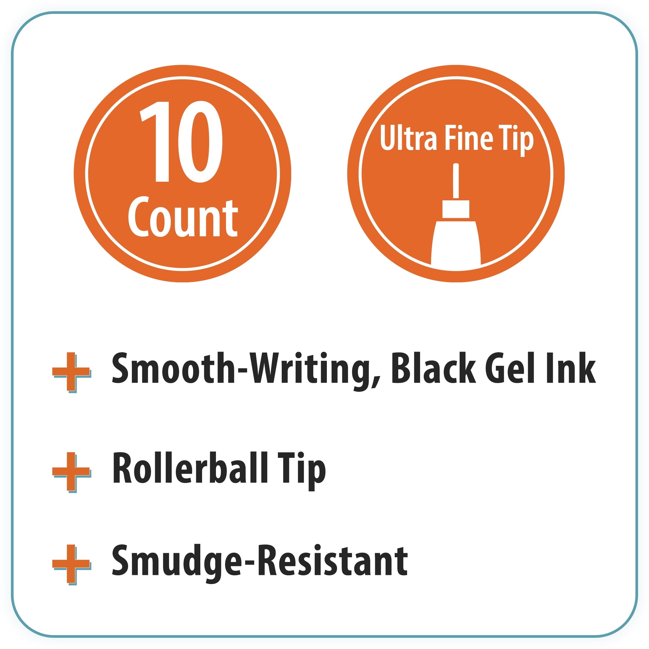 Pen+Gear Felt-Tip Markers, Medium Tip, Pens, Assorted Colors, 24 Count