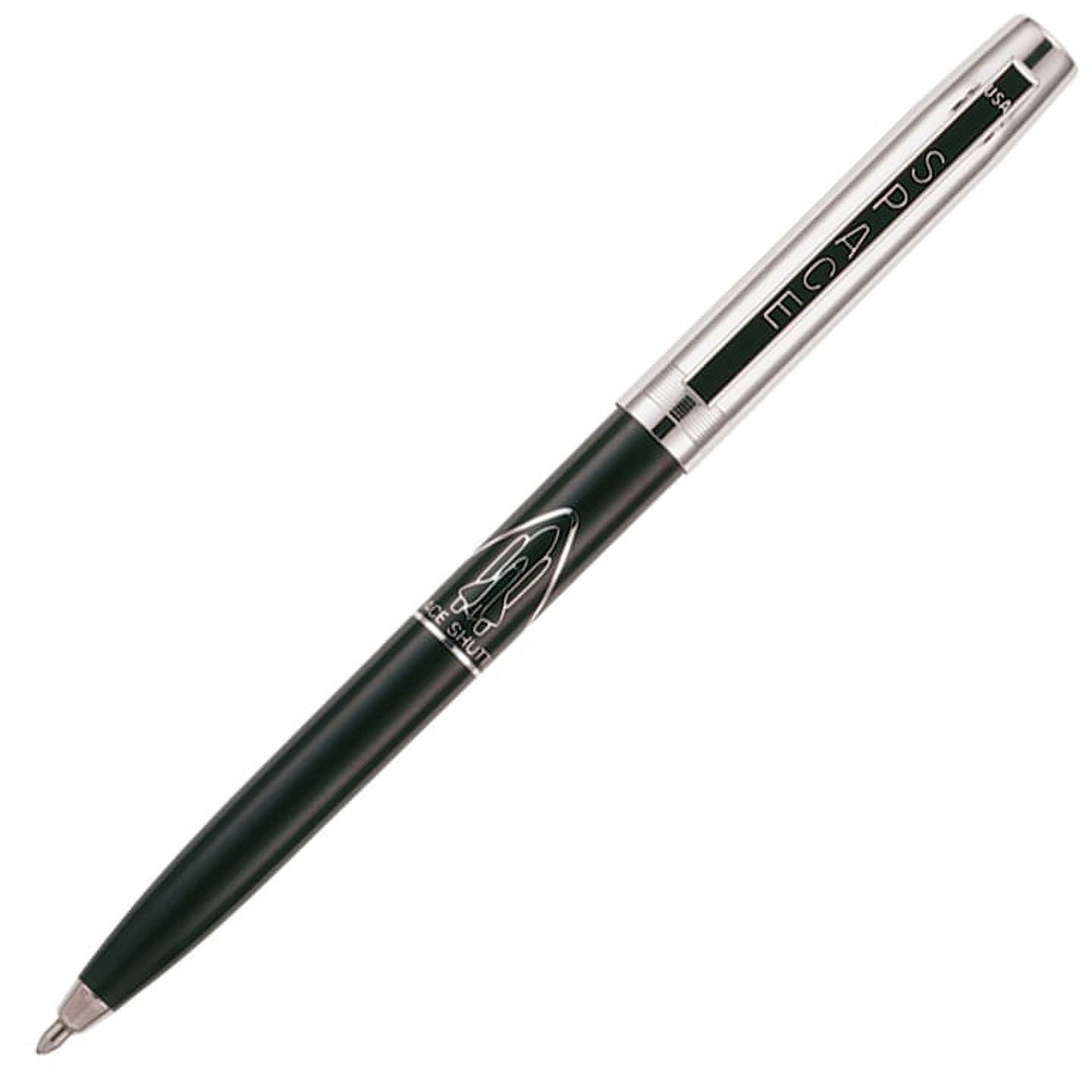 Fisher Space Pen Chrome Cap Plastic Barrel Pen, Fine Point, 0.7 mm, Black Ink