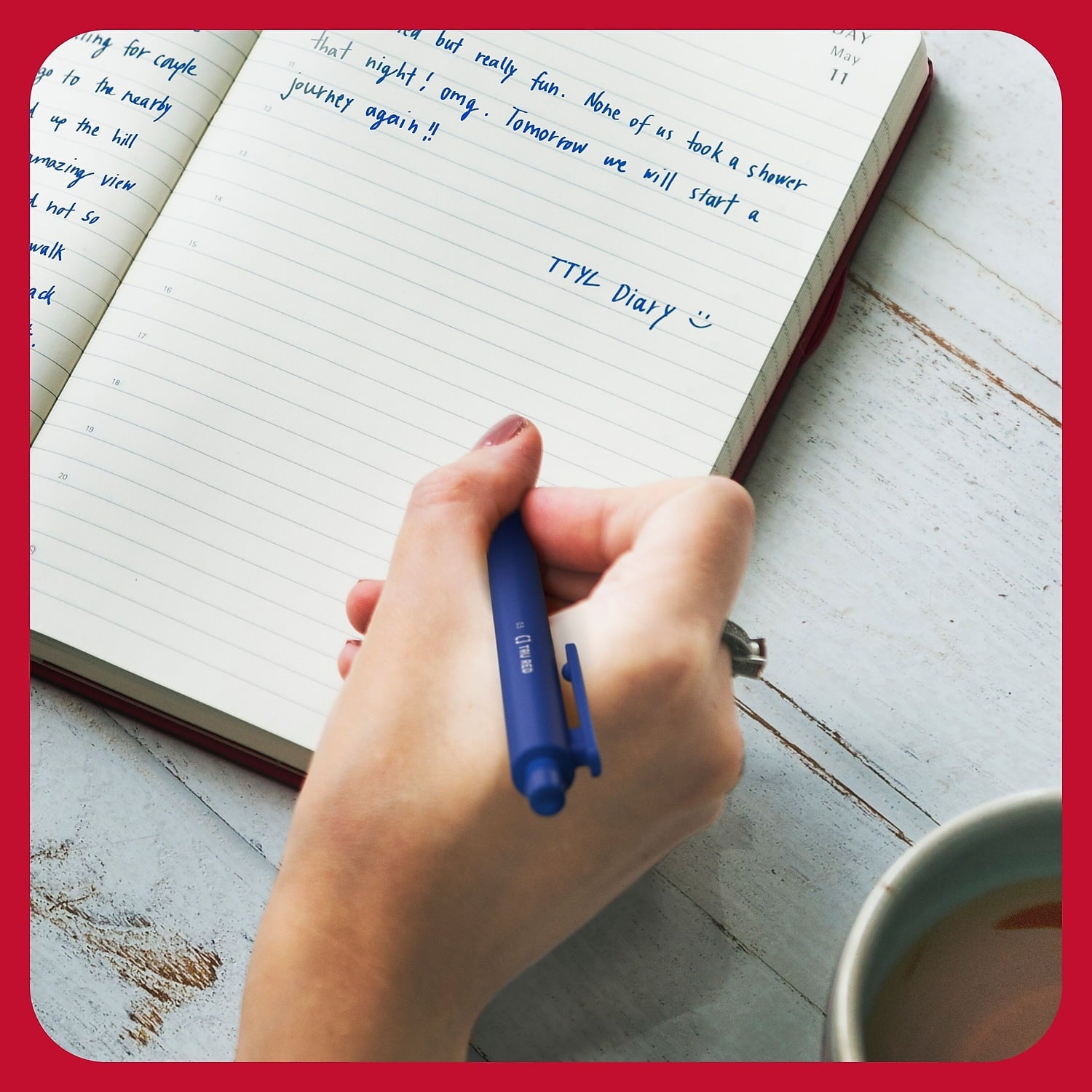 TRU RED Retractable Quick Dry Gel Pens Fine Point 0.5mm Blue DZ TR54490