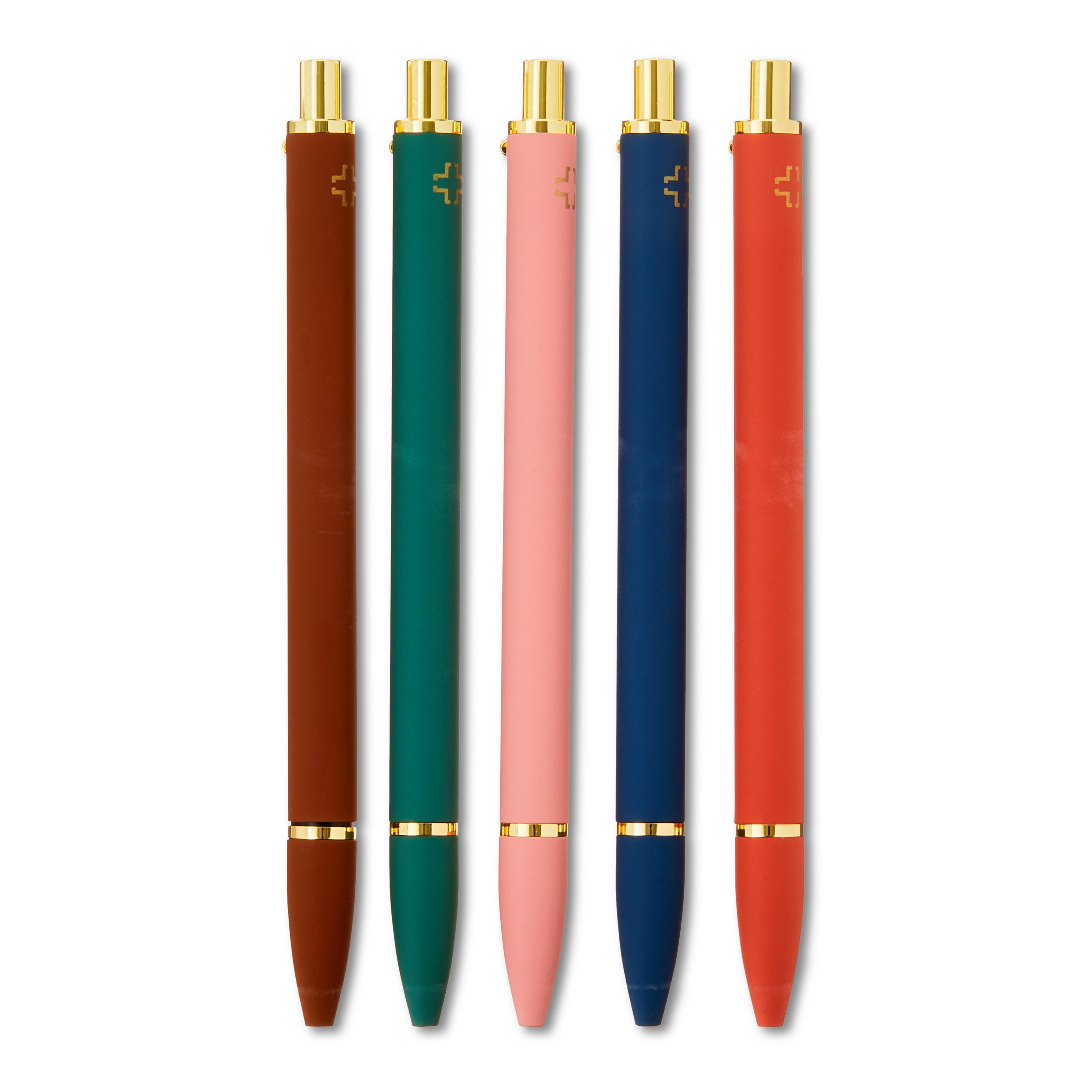 Pen+Gear Retractable Gel Pens, Medium Point, .07 mm, Black Ink, 5 Count