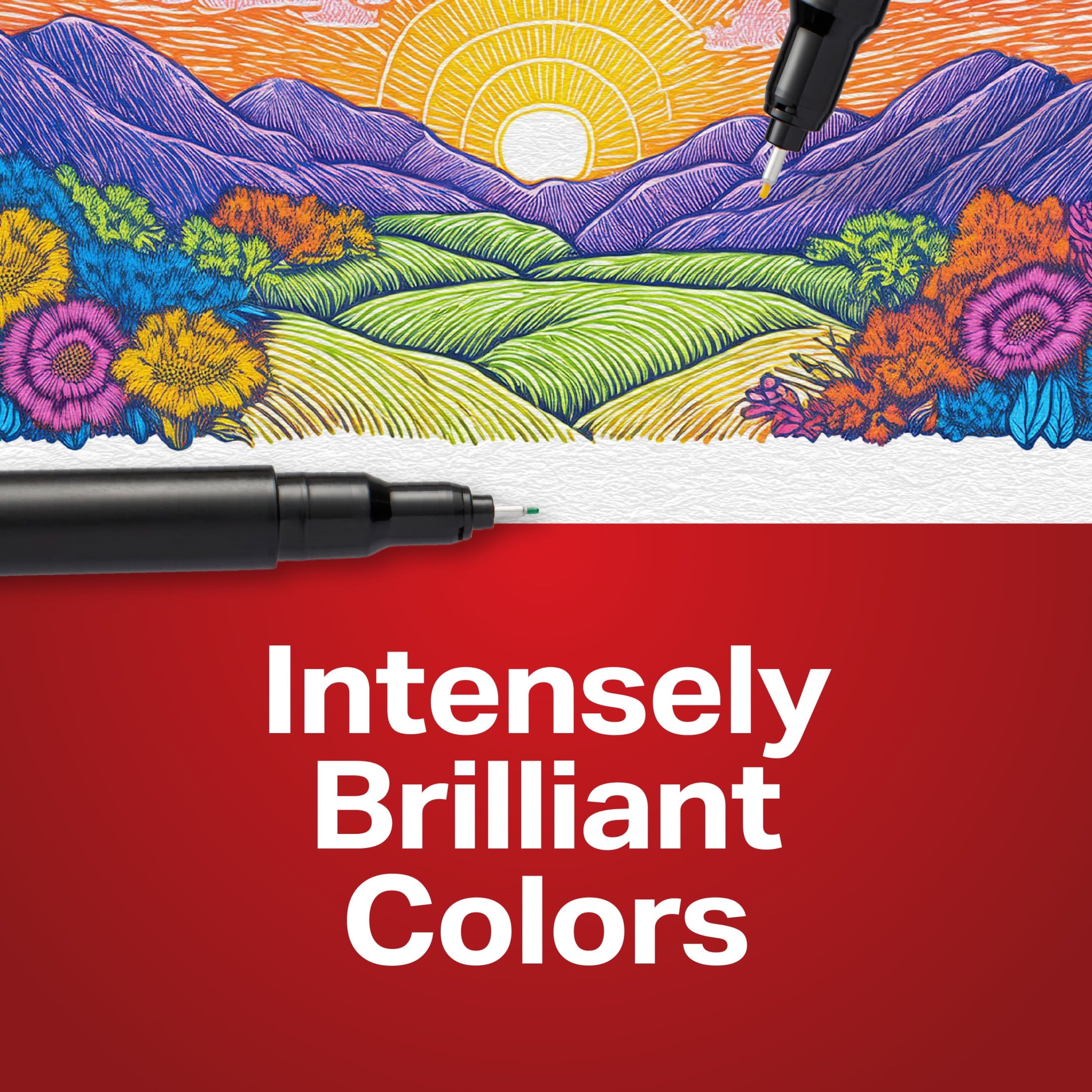 Sharpie Pens, Felt Tip Pens, Fine Point (0.4mm), Assorted Colors, 12 Count