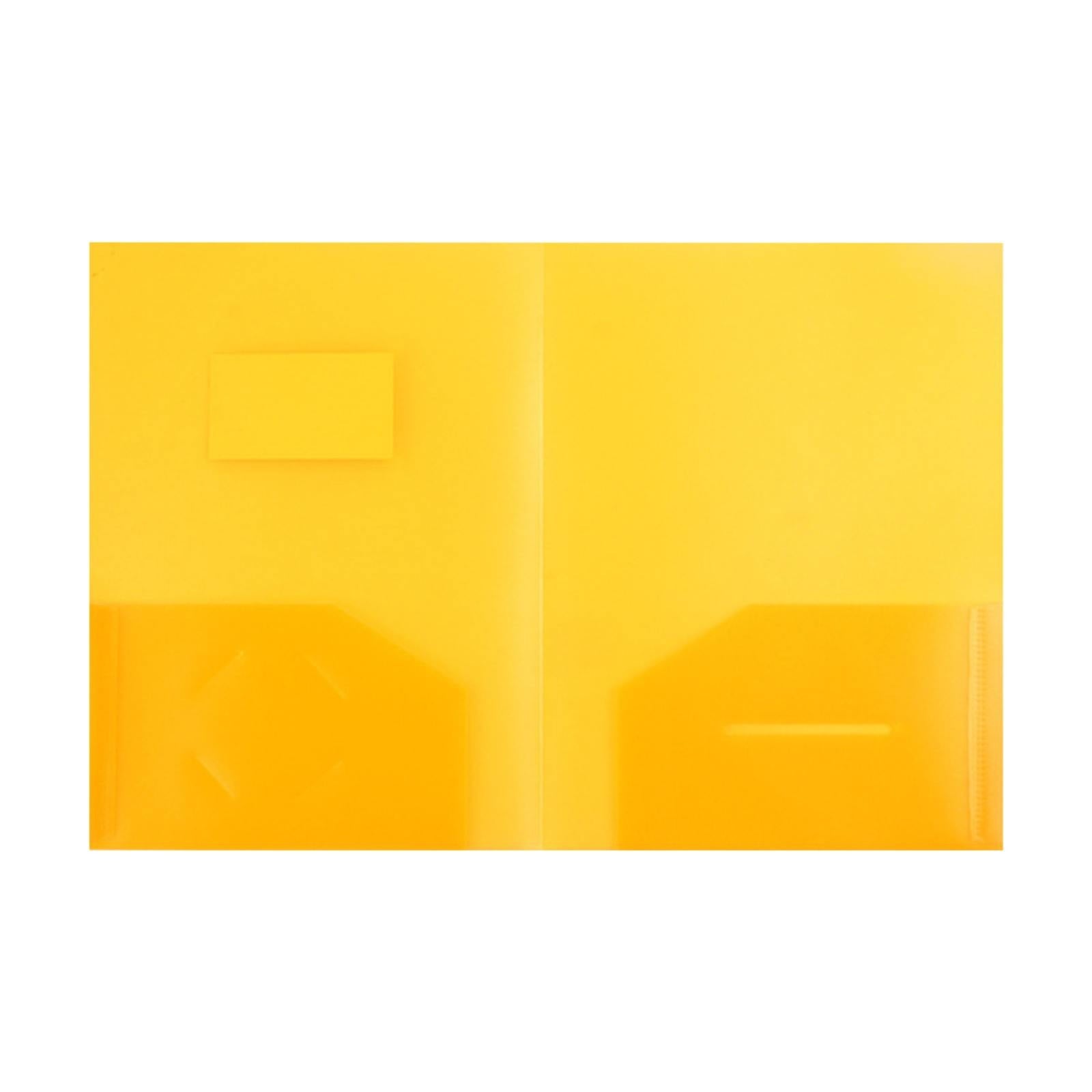 Plastic Pocket File Folders No Prongs, Poly Folders with Prongs for School Office, Letter Size Colored 2 Pocket Folders No Prong Folders, Heavy Duty Plastic Folders with Pockets and No Brads(Black)