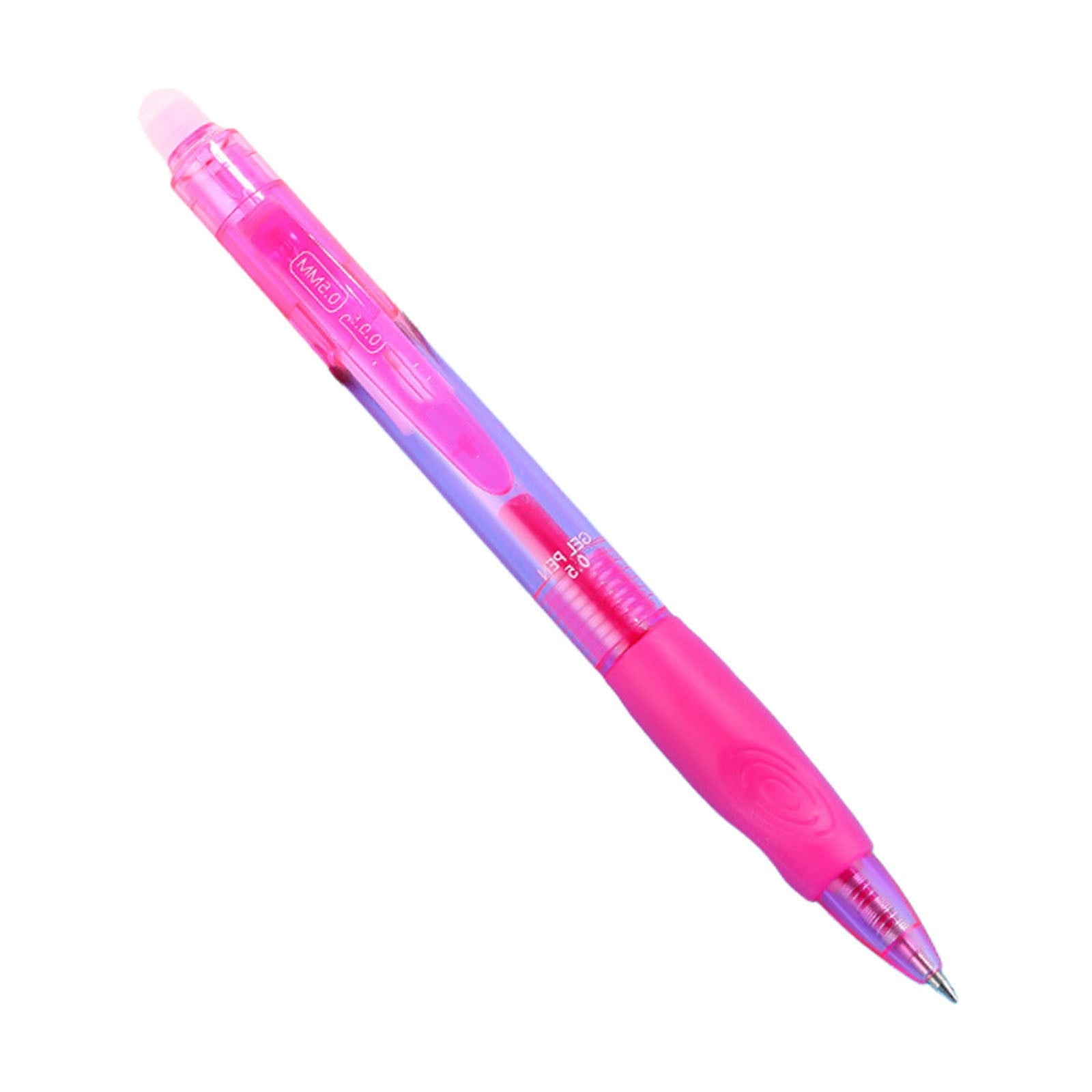 1-Pack Erasable Gel Pens | Retractable Click Design | 0.5mm Fine Point | Comfort Grip | for Writing, Drawing & Sch_ool/Office Use, Blue