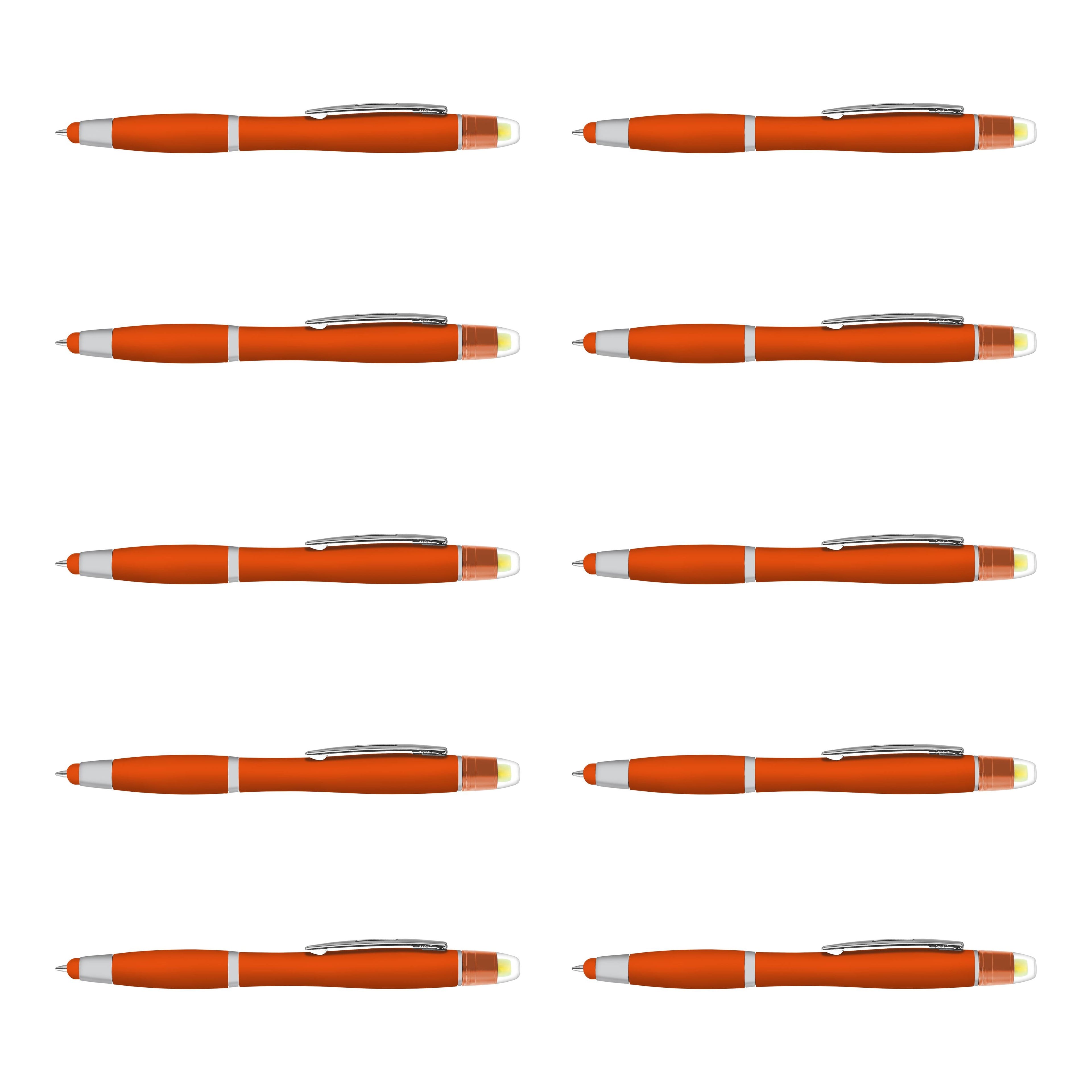 10 Maitland Gel Highlighter Stylus Pens Pack - Ballpoint, Black Ink - Blue