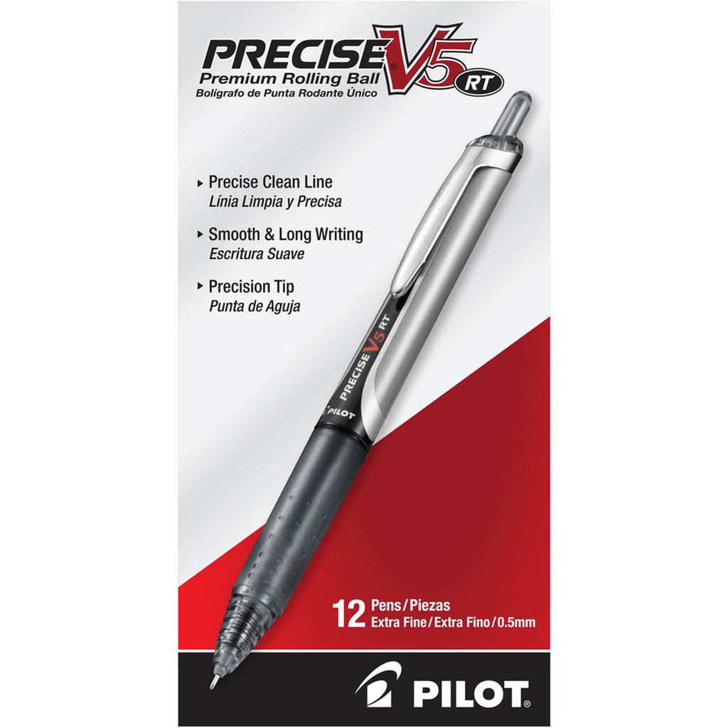 Pilot V5 Retractable Rolling Ball Pen Black