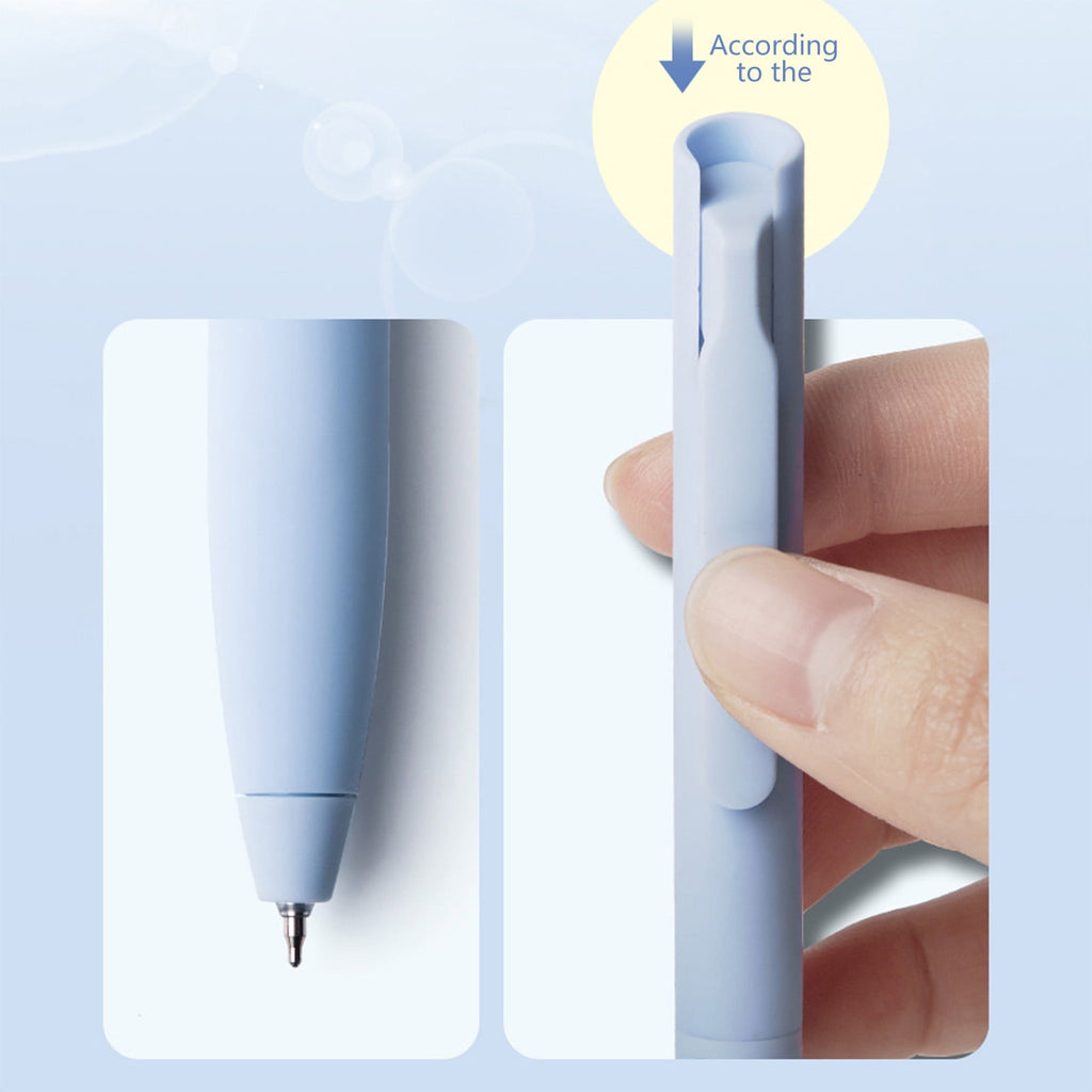 Xuniizn Gel Pens, No Bleed & Smear Quickly Dry Touchscreen Ink Pens Fine Point Writing Fluently (0.5mm) Press Pen for Home, Office Supplies, Pens - 6 Count