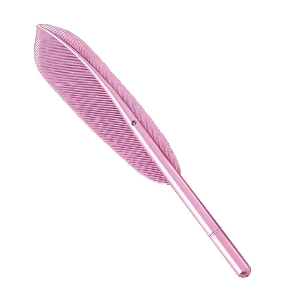 RXIRUCGD Pen, Ballpoint Pen Black 8 Pen Writing Pens, Black Pen Color Retro Feather Pen, Model Testing Pen Gift Black Pen Ballpoint Pen (1ml),Pink