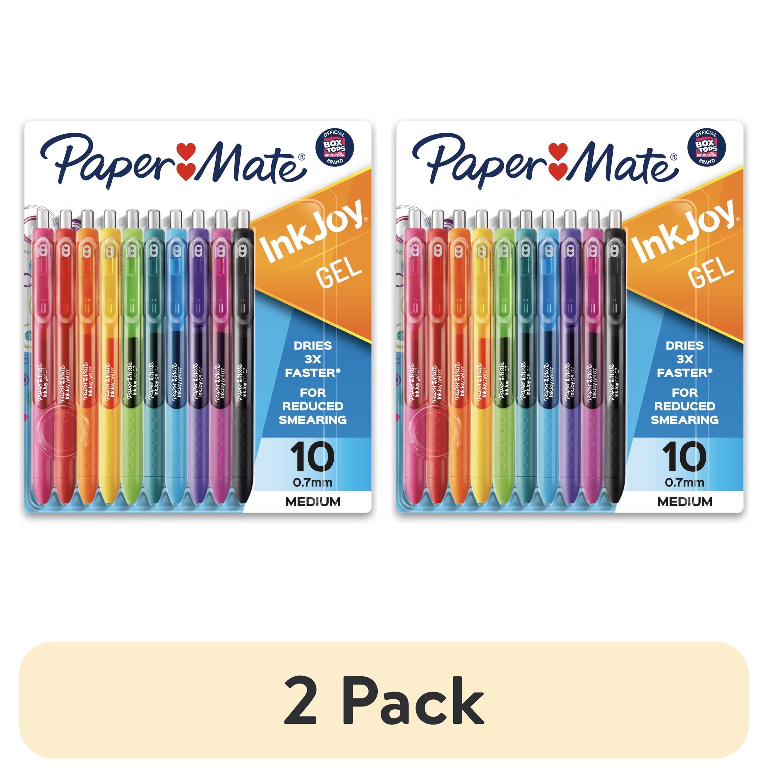 (2 pack) Paper Mate InkJoy Gel Pens, Medium Point (0.7 mm), Assorted Colors, 10 Count